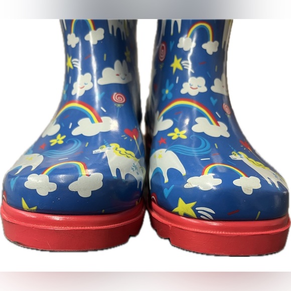 Lone Cone Womens Rain Boots Size 11 Unicorns Rainbows Waterproof Designed in USA - Picture 7 of 12